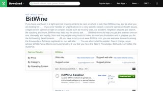 
                            7. BitWine - Download.com