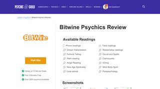 
                            12. Bitwine Psychics Review for 2019 | Legitimate Readers or a Scam?