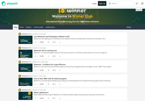 
                            11. Bitwinner - Steemit