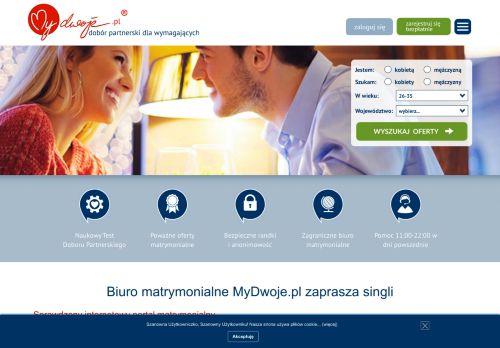 
                            2. Biuro matrymonialne MyDwoje.pl zaprasza singli