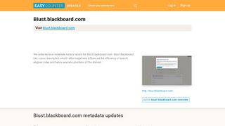 
                            8. Biust Blackboard (Biust.blackboard.com) - Blackboard Learn