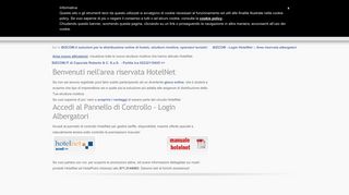 
                            9. BIZCOM - Login HotelNet :: Area riservata albergatori - Bizcom.it