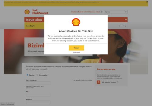 
                            7. Bizimle İletişime Geçin - Shell Club Smart