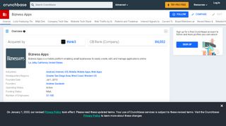 
                            3. Bizness Apps | Crunchbase