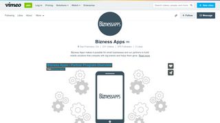 
                            10. Bizness Apps on Vimeo