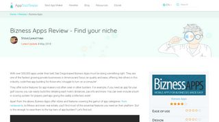 
                            9. Bizness Apps Review - The pros and cons of this app maker