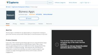 
                            11. Bizness Apps Reviews and Pricing - 2019 - Capterra