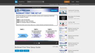 
                            2. BizSmart First Time Setup Guide - SlideShare