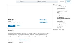 
                            8. BizSugar | LinkedIn