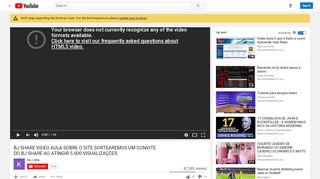
                            3. BJ SHARE VIDEO AULA SOBRE O SITE SORTEAREMOS UM ...