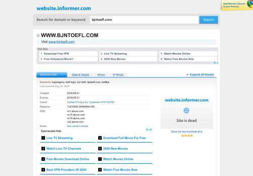 
                            5. bjntoefl.com at Website Informer. Visit Bjntoefl.