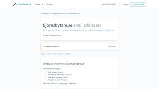 
                            12. Bjornsbytare.se · Companies directory · Cominer.io