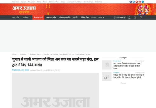 
                            6. Bjp Get The Biggest Ever Donation Of 144 Crore Before ... - Amar Ujala