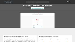 
                            9. BK Gateway Whopper. Login |BK® Gateway - Popular Website Reviews