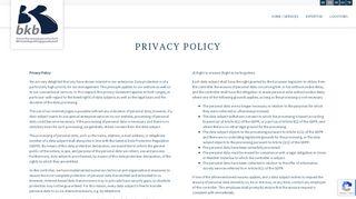 
                            5. BKB – Privacy policy