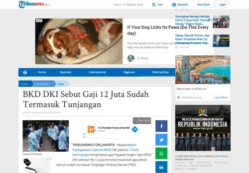 
                            7. BKD DKI Sebut Gaji 12 Juta Sudah Termasuk Tunjangan ...