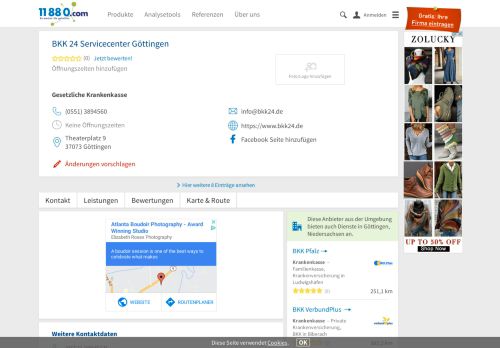 
                            7. ▷ BKK 24 Servicecenter Göttingen | Tel. (0551) 38945... - - 11880.com