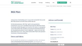 
                            5. ▷ BKK Pfalz - Adresse & Kontakt - Zentrale in Ludwigshafen