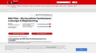 
                            10. BKK Pfalz: Leistungen & Mitgliedsantrag | FOCUS.de