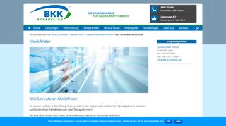 
                            7. BKK Scheufelen Klinikfinder - BKK Scheufelen