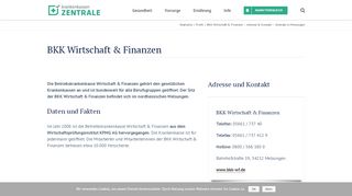 
                            7. ▷ BKK Wirtschaft & Finanzen - Adresse & Kontakt - Zentrale in ...