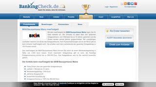
                            9. BKM Bausparkasse Mainz maxFestgeld | BankingCheck.de