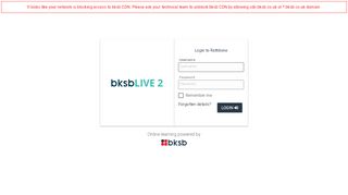 
                            7. bksbLIVE: Login