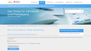 
                            1. BKV, Praxis-Software, Online-Abrechnung - Zahnärztekammer Hamburg