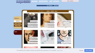 
                            7. Blabberize.com, Browsing Blabbers