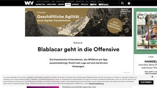 
                            13. Blablacar geht in die Offensive | W&V