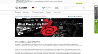 
                            8. Black Box auf der IBC 2018 in Amsterdam - Kostenlose Eintrittskarte ...