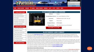 
                            12. Black Diamond Online Casino - 200% Bonus on your First Deposit