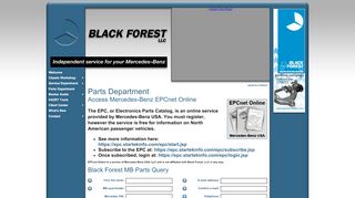 
                            5. BLACK FOREST LLC - Mercedes-Benz Parts Department