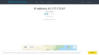 
                            6. Black Hat Directory - IP 61.177.172.97 was reported 6 time(s)