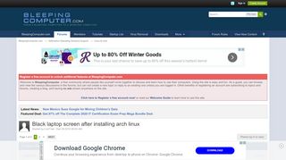 
                            8. Black laptop screen after installing arch linux - Linux & Unix ...