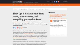 
                            9. Black Ops 4 Blackout beta: Start times, how to access, and ...
