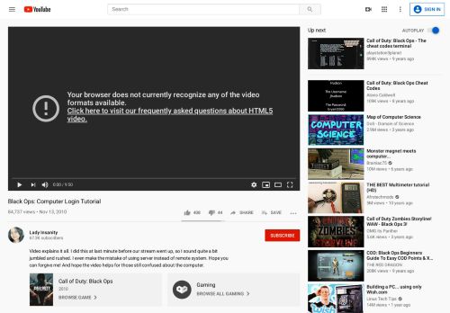 
                            10. Black Ops: Computer Login Tutorial - YouTube