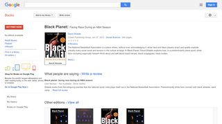 
                            10. Black Planet: Facing Race During an NBA Season