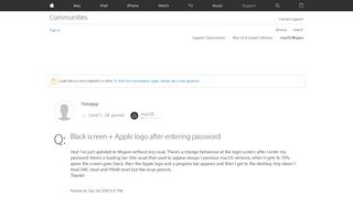 
                            12. Black screen + Apple logo after entering … - Apple Community ...