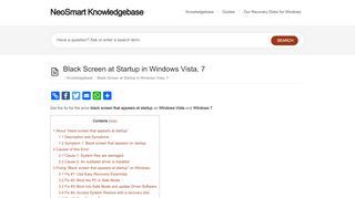 
                            9. Black Screen at Startup in Windows Vista, 7 - NeoSmart Technologies