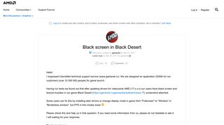 
                            8. Black screen in Black Desert | Community