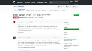 
                            4. Black screen when I join the server? · Issue #6 · 404rq/GTW-RPG ...