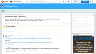 
                            1. Black screen when I launch bdo : blackdesertonline - Reddit
