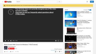 
                            2. Black Screen With Cursor On Windows 7 FIX [Tutorial] - YouTube