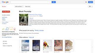 
                            7. Black Thursday - Google बुक के परिणाम