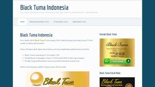 
                            2. Black Tuma | Peluang Usaha Black Tuma Indonesia
