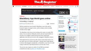 
                            5. BlackBerry App World goes online • The Register