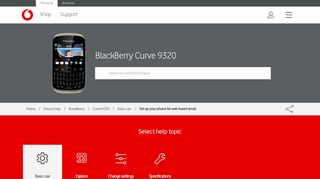 
                            12. BlackBerry Curve 9320 - Devices Guides - Vodafone