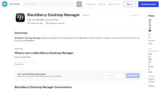 
                            12. BlackBerry Desktop Manager 204.00.18 free download for Mac ...