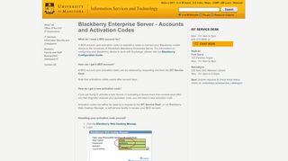 
                            10. Blackberry Enterprise Server - University of Manitoba